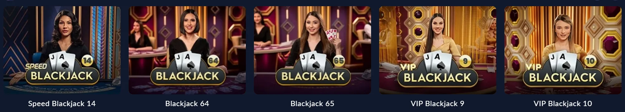Bisonwin Casino – warianty blackjacka na żywo, w tym Speed i VIP