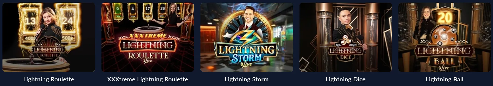 Bison Win Casino – gry live typu Lightning w ofercie kasyna