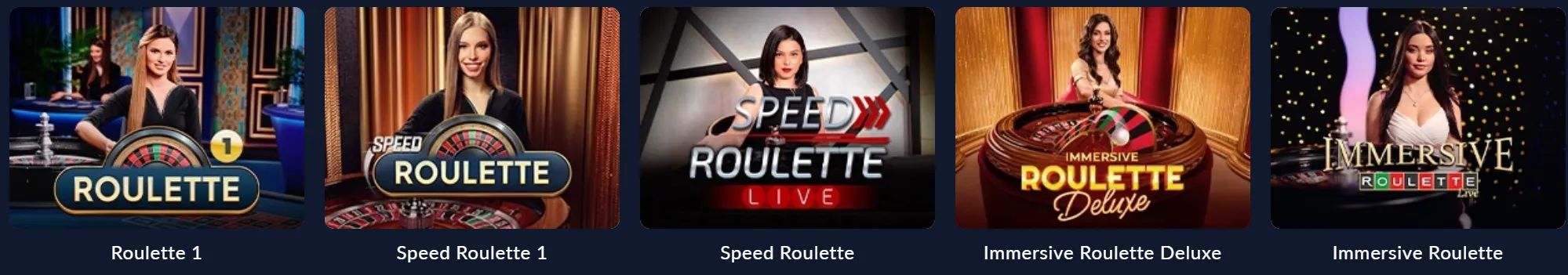 Bisonwin Casino – ruletka na żywo, w tym Speed i Immersive Roulette